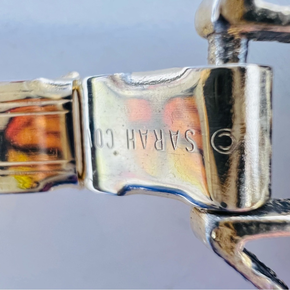 VINTAGE GRANADA 1970’s BAROQUE CHUNKY CABOCHON ANTIQUE GOLD  BRACELET - Picture 9 of 13